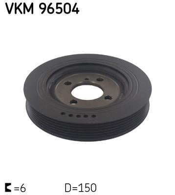 Polea, cigüeñal SKF ref. VKM 96504
